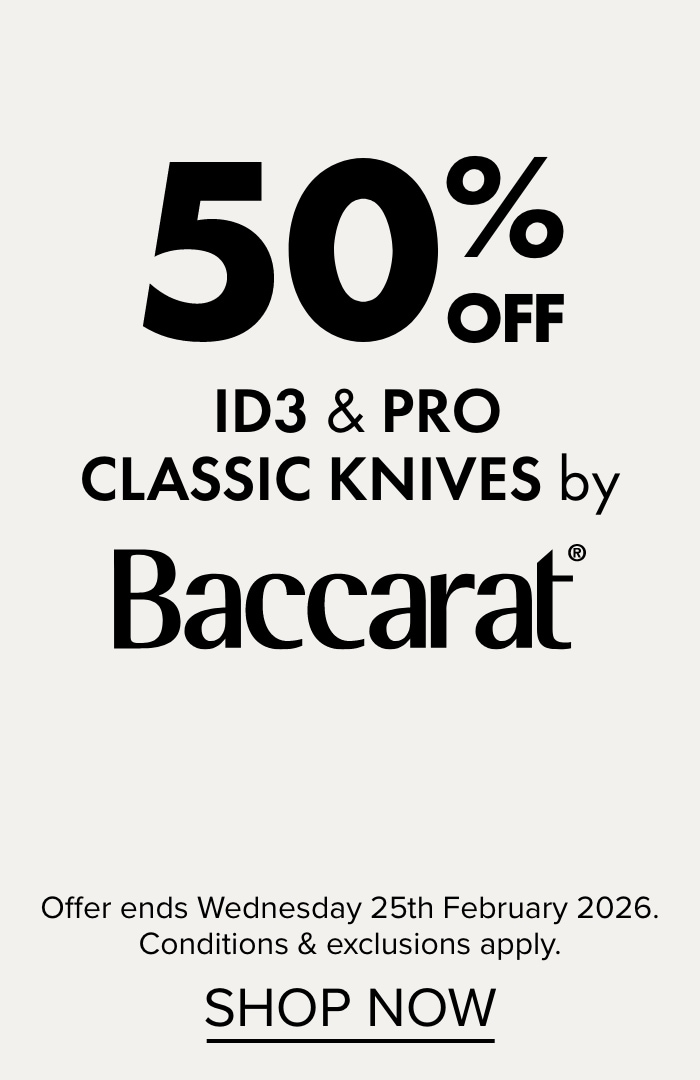 50% OFF ID3 & Pro Classic Knives by Baccarat