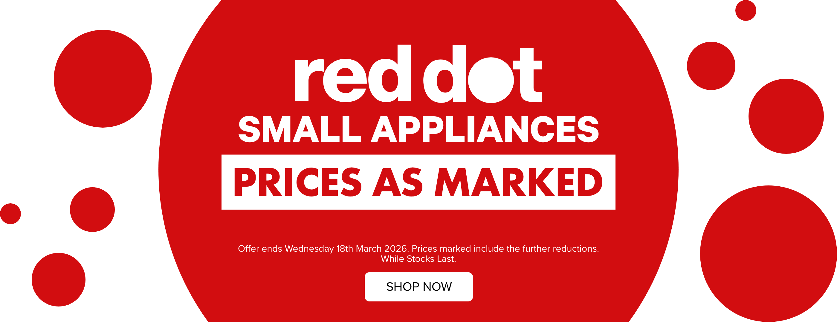 Red Dot Small Appliances Prices As Marked