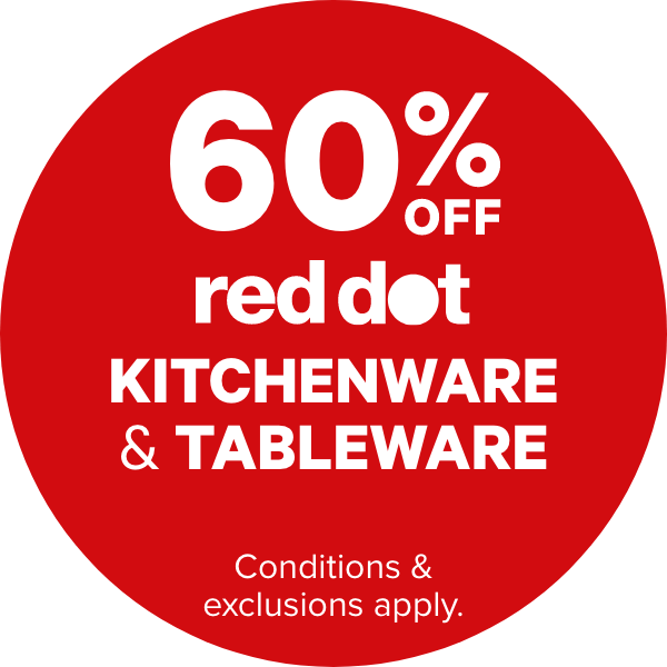 60% OFF Red Dot Kitchenware & Tableware