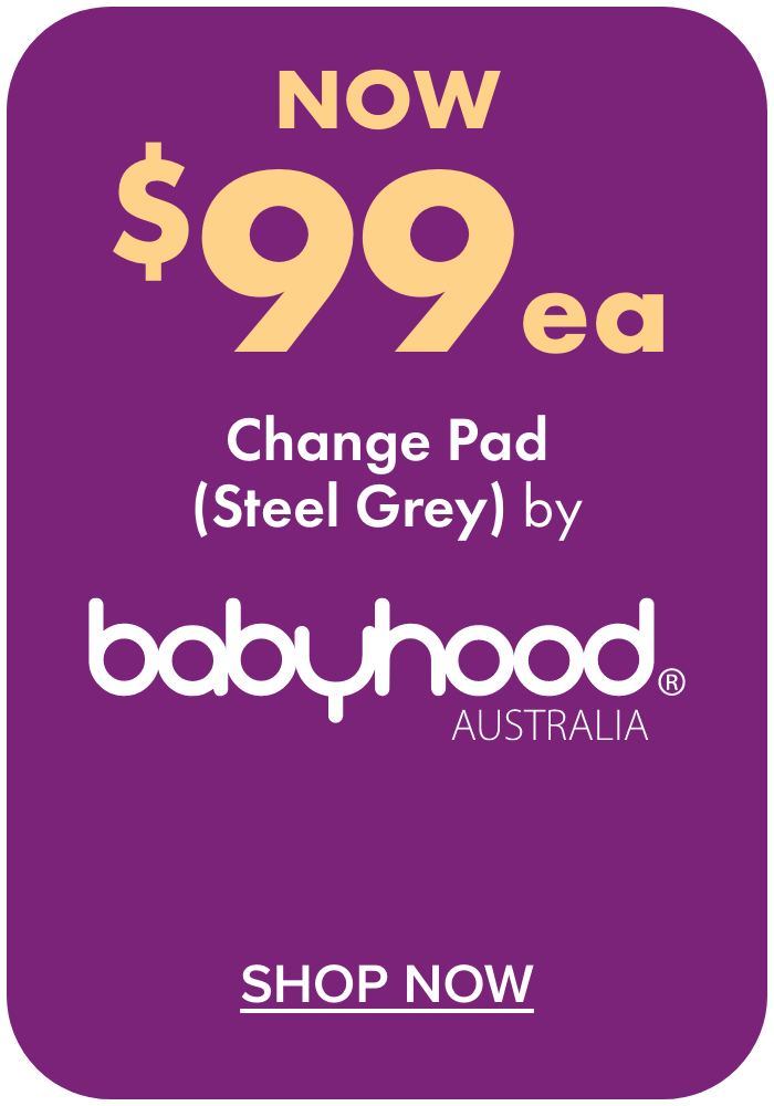 NOW $99ea Change Pad by Babyhood  (Steel Grey)