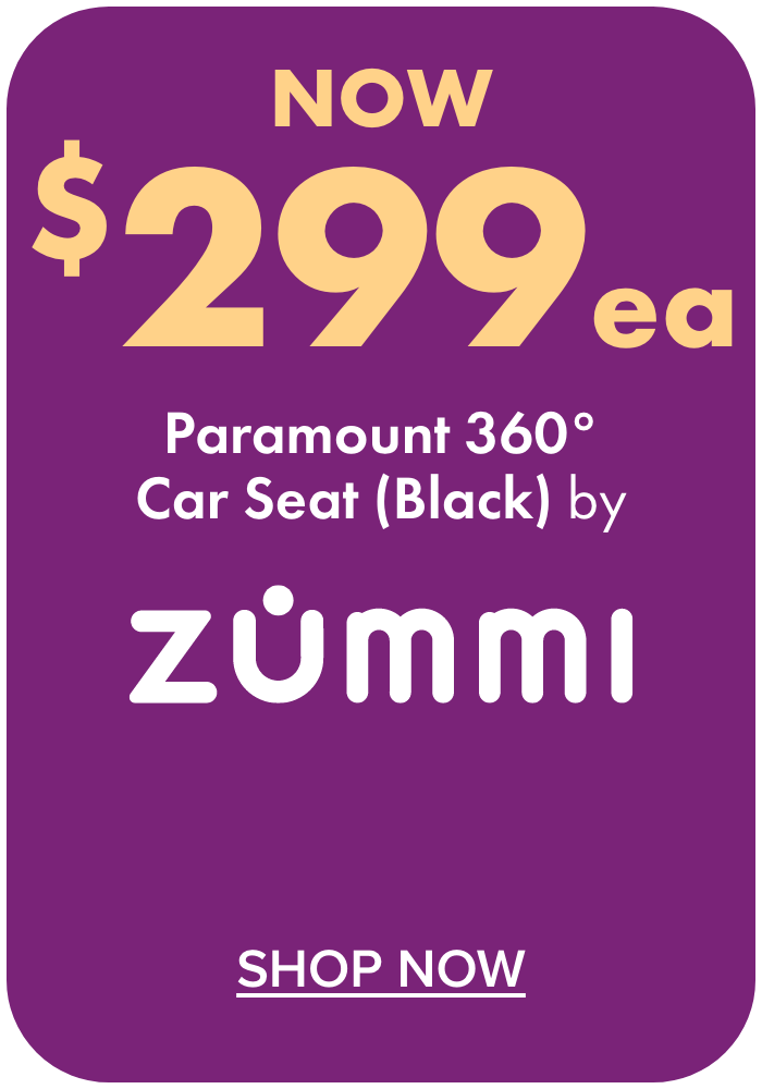 NOW $299ea Paramount 360° Car Seat by Zummi (Black)