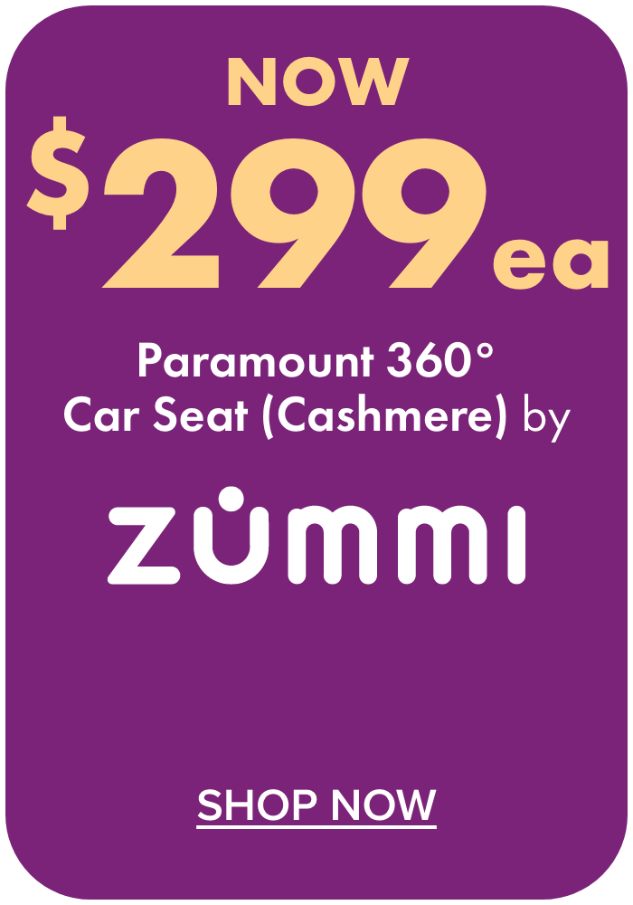 NOW $299ea Paramount 360° Car Seat by Zummi (Cashmere)