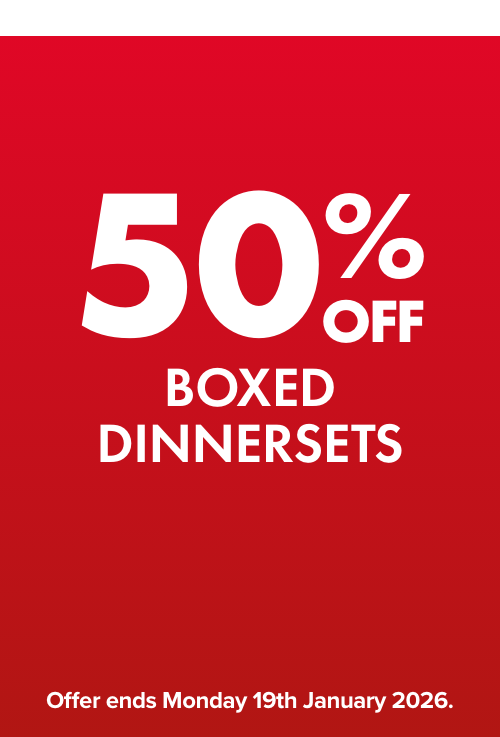 50% OFF Boxed Dinnersets