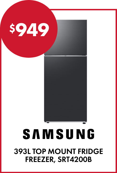 Samsung 393L Top Mount Fridge Freezer, SRT4200B