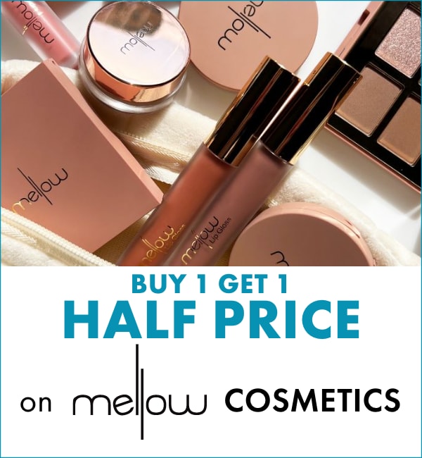 BUY 1 GET 1 HALF PRICE on Mellow Cosmetics