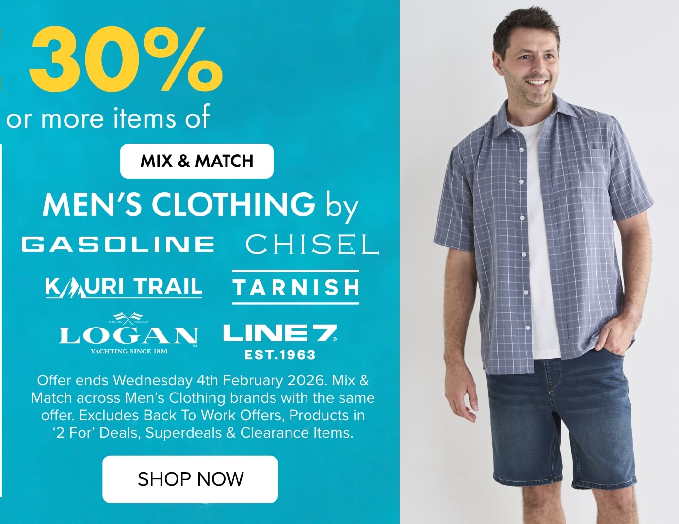 Buy 2 Get a 3rd Free on Men's Underwear, Socks & Sleepwear by Mazzoni, Chisel, Gym Equipment & Superfit Thermals