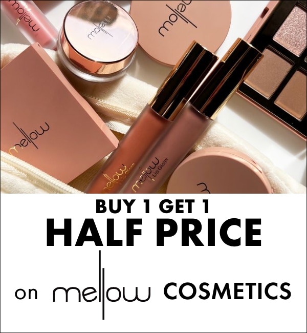BUY 1 GET 1 HALF PRICE on Mellow Cosmetics