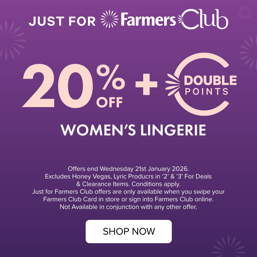 20% OFF Women’s Lingerie