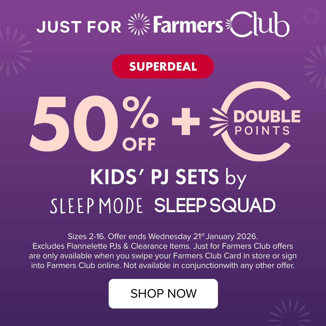 SUPERDEAL
50% OFF Kids' PJ Sets by Sleep Mode & Sleep Squad