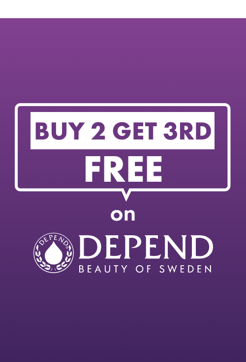 3 FOR 2 on Depend Cosmetics