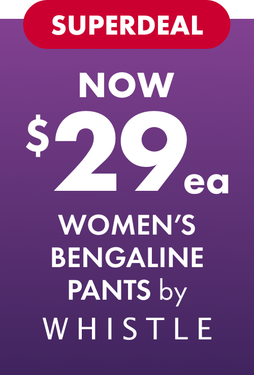 Now $29ea Women's Bengaline Pants by Whistle