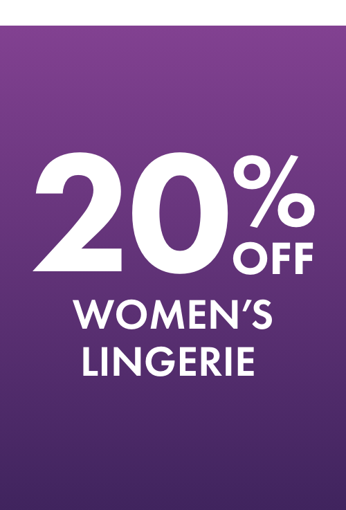 20% OFF Women's Lingerie