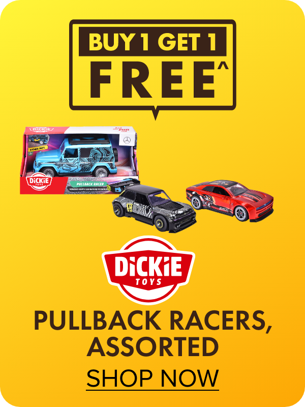 Buy 1 get 1 Free Dickie Toys assorted pullback racers
