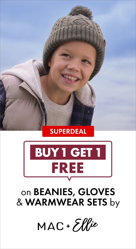 SUPERDEAL BUY 1 GET 1 FREE Beanies, Gloves & Warmwear Sets by Mac & Ellie