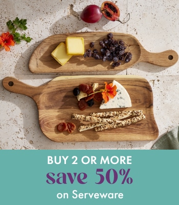 BUY 2 or more SAVE 50% OFF Serveware