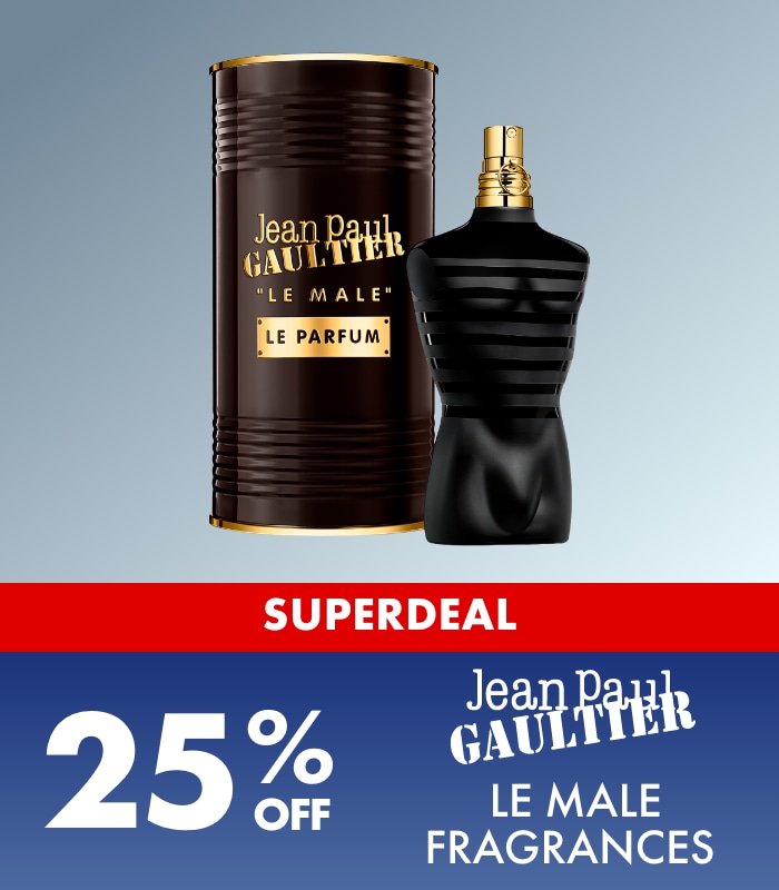 SUPERDEAL 25% off Jean Paul Gaultier Le Male Fragrances