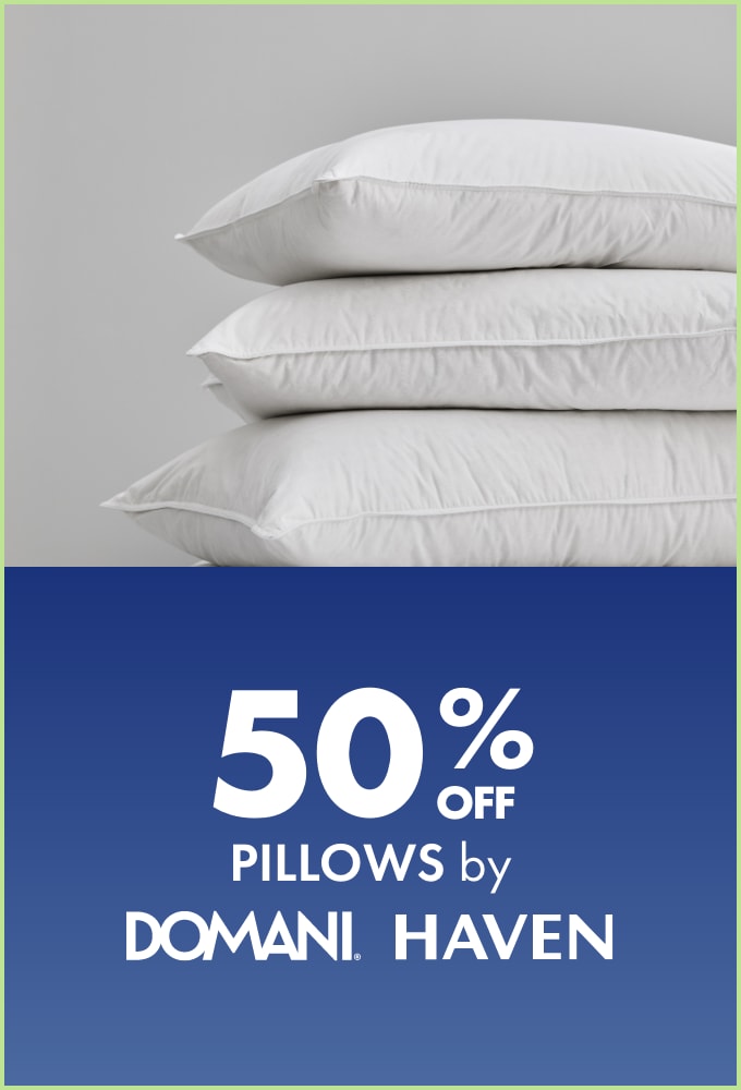 50% off Pillows by Domani & Haven