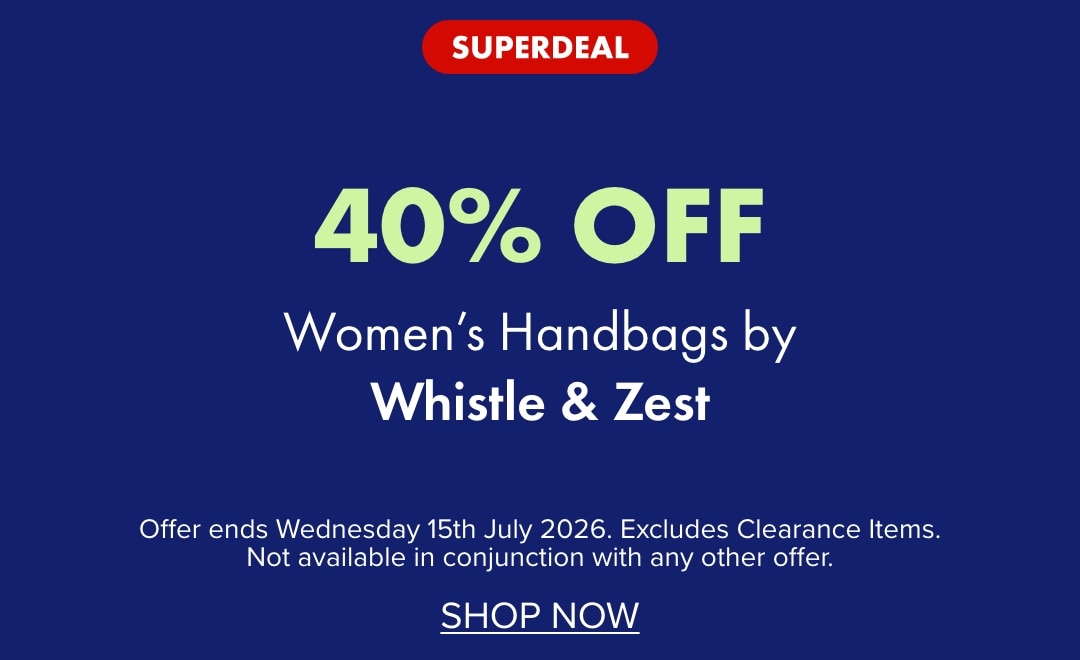 Superdeal 40% OFF Women's Handbags by Whistle & Zest