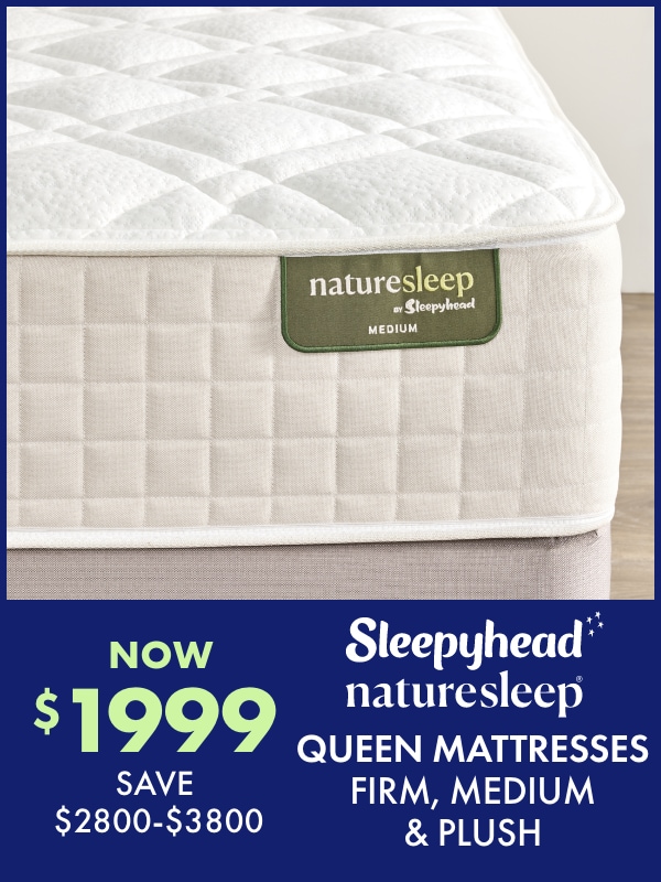 now $1999 Queen Mattresses - Firm, Medium & Plush by  Naturesleep