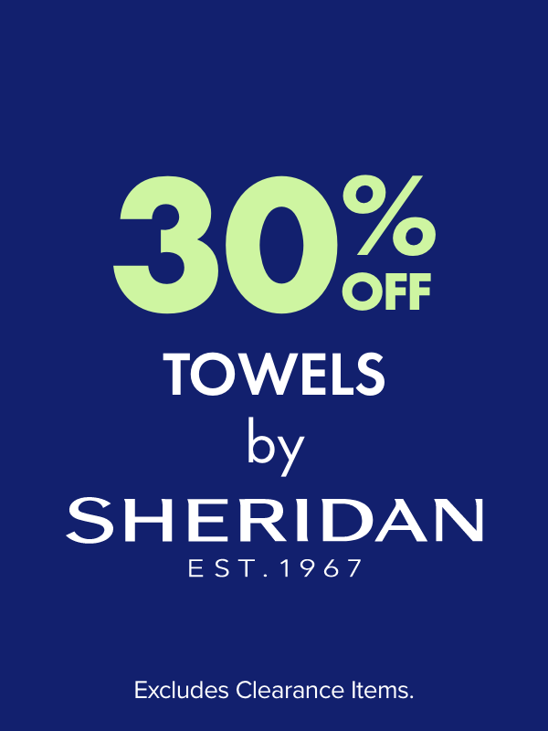 30% OFF Towels by Sheridan