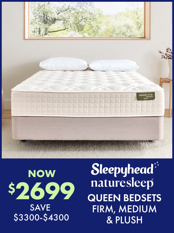 now $2699 Queen Bedsets - Firm, Medium & Plush by  Naturesleep