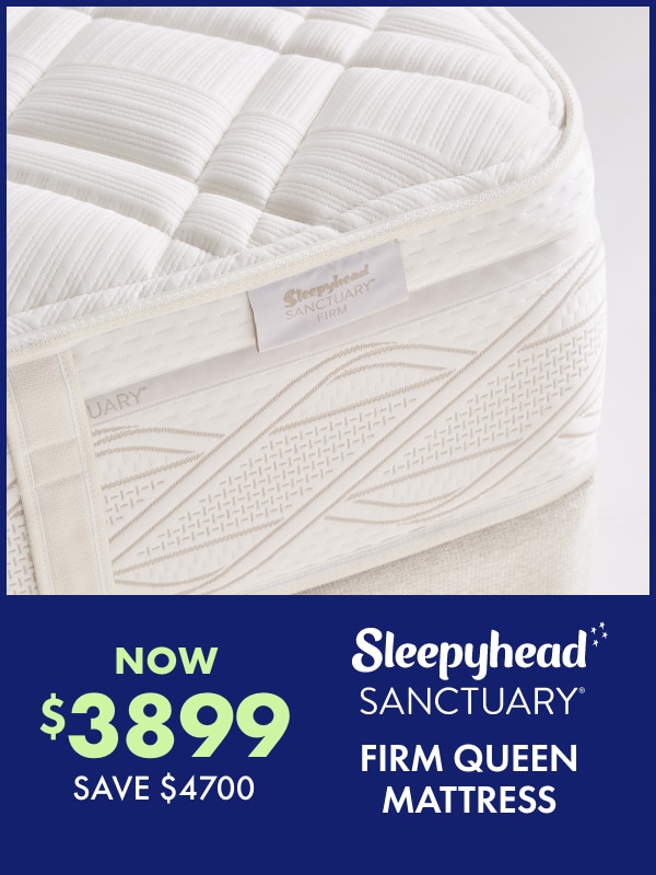 now $3,899 Firm Queen Mattresses by Sanctuary