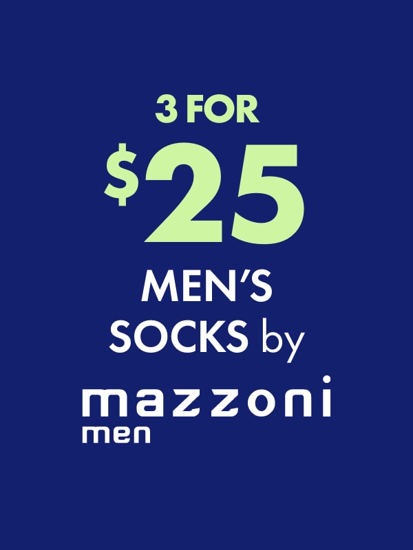 3 for $25 Men's Socks by Mazzoni