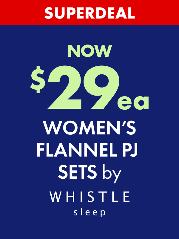 SUPERDEAL NOW $29ea Women's Flannel PJ Sets by Whistle Sleep