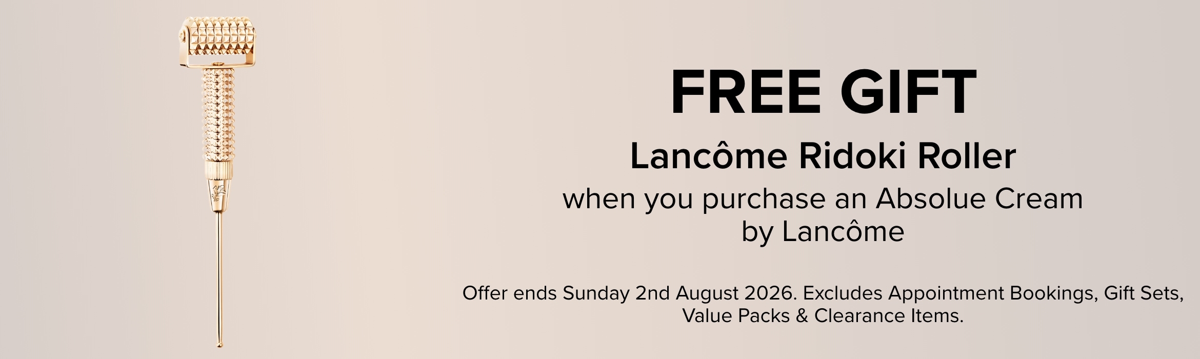 Lancome Absolue cream gift with purchase