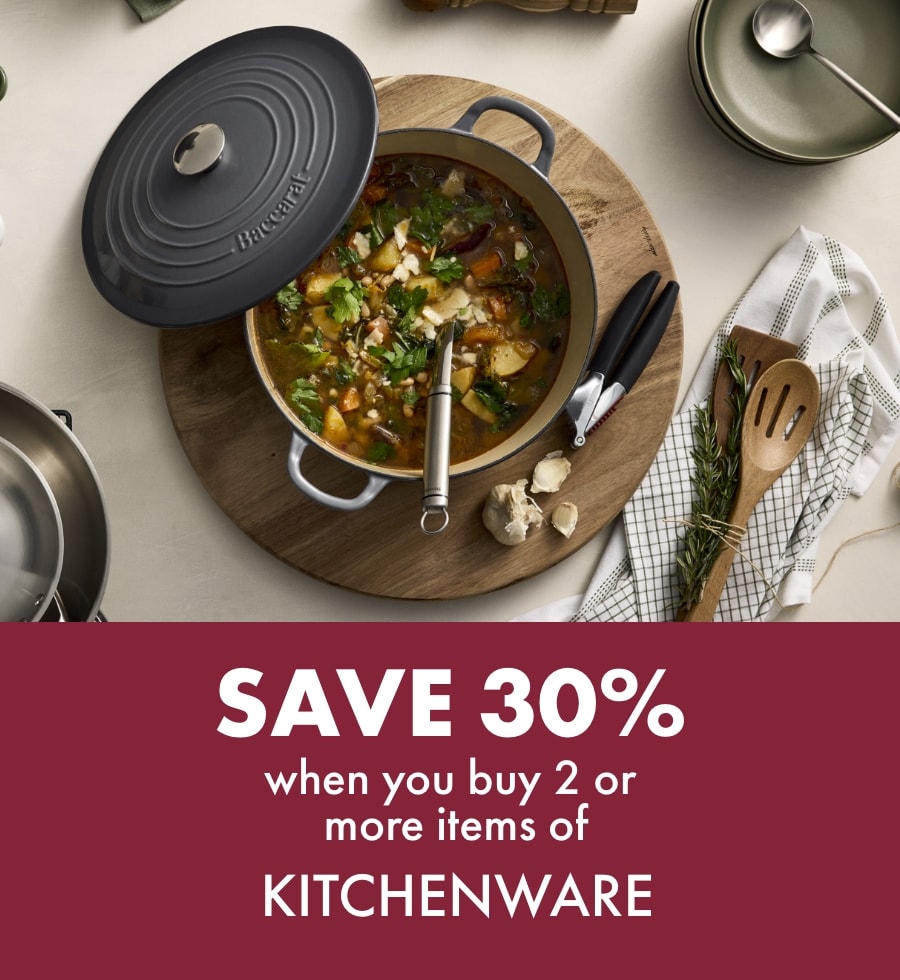 Save 30% when you buy 2 or more items of kitchenware
