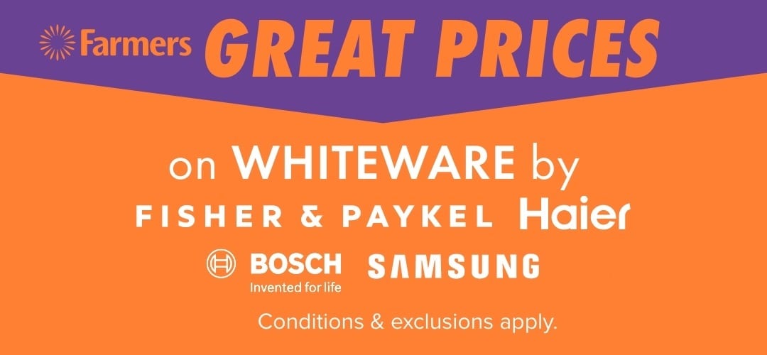 GREAT PRICES on Whiteware by Fisher & Paykel, Haier, Bosch & Samsung