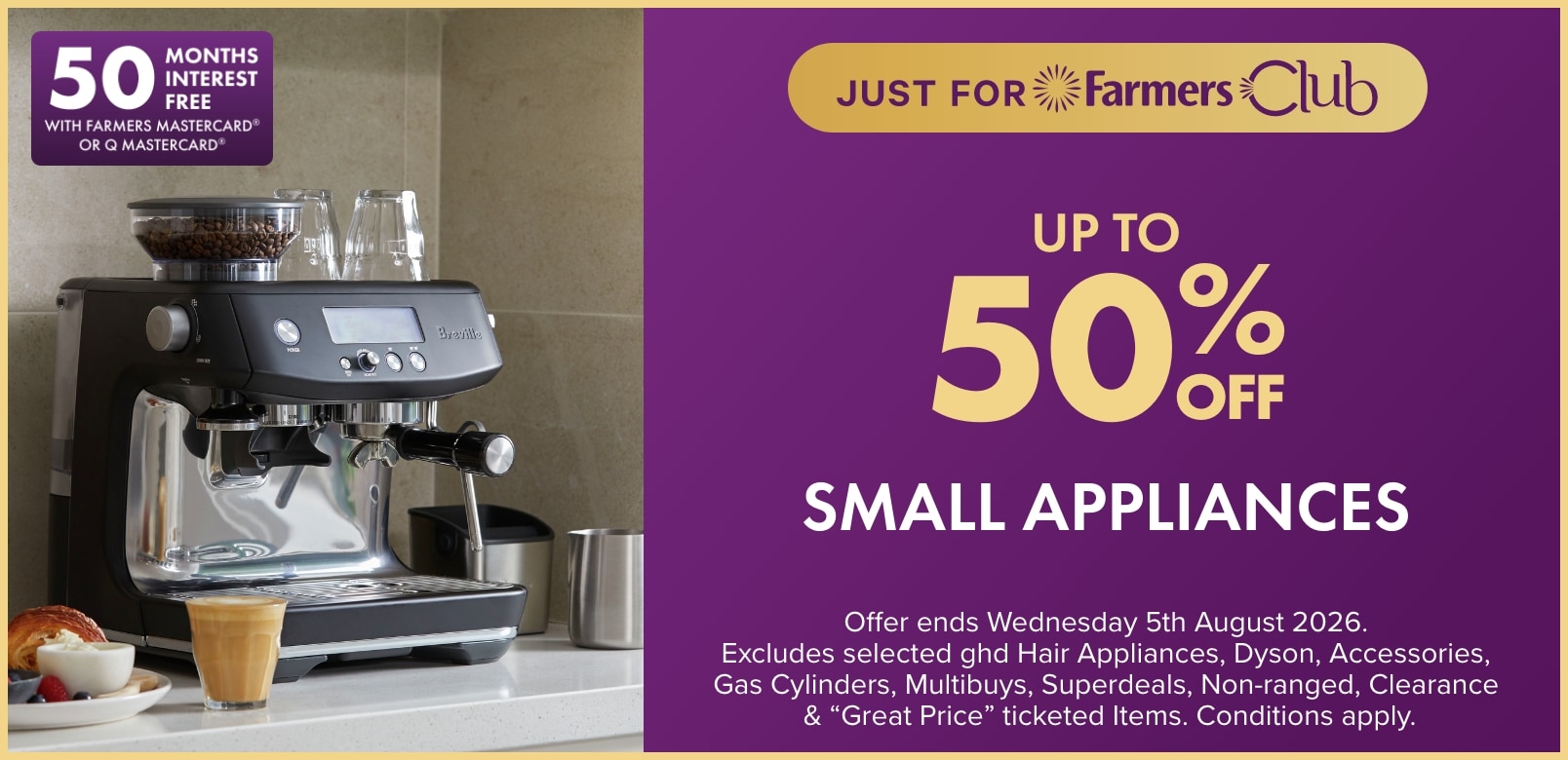 UP TO 50% OFF Small Appliances
