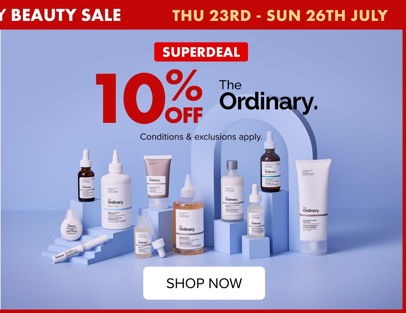 4 DAYS ONLY BEAUTY SALE 15% off The Ordinary