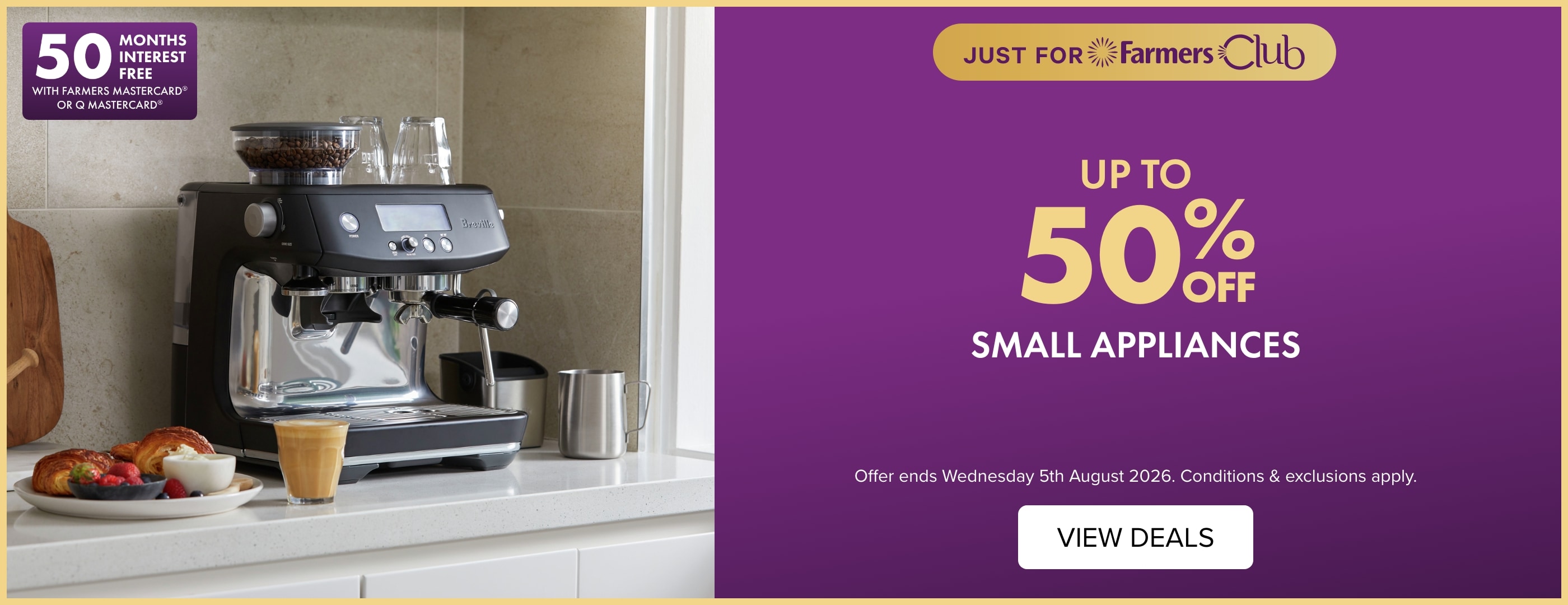 Up to 50% off Small Appliances