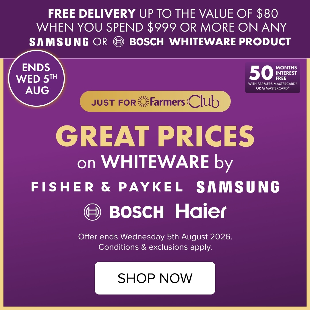 GREAT PRICES ON WHITEWARE BOSCH SAMSUNG HAIER FISHER & PAYKEL