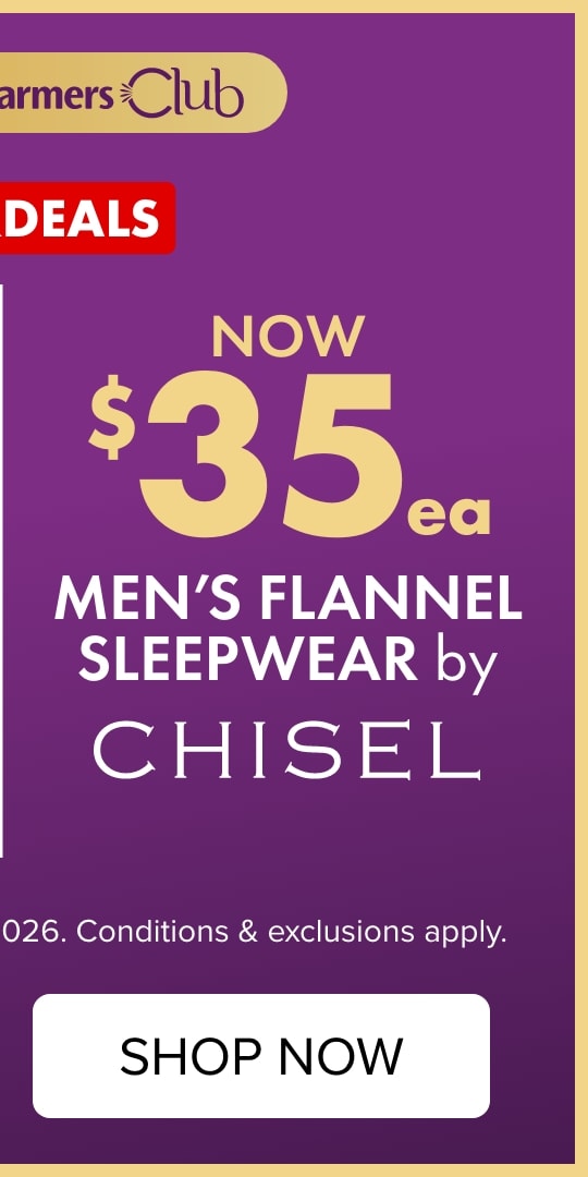SUPERDEAL NOW $35ea Men's Flannel Sleepwear by Chisel