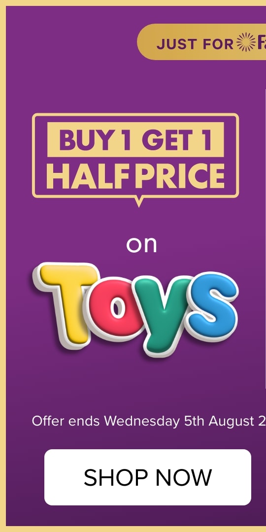 Buy 1 Get 1 Half Price on Toys