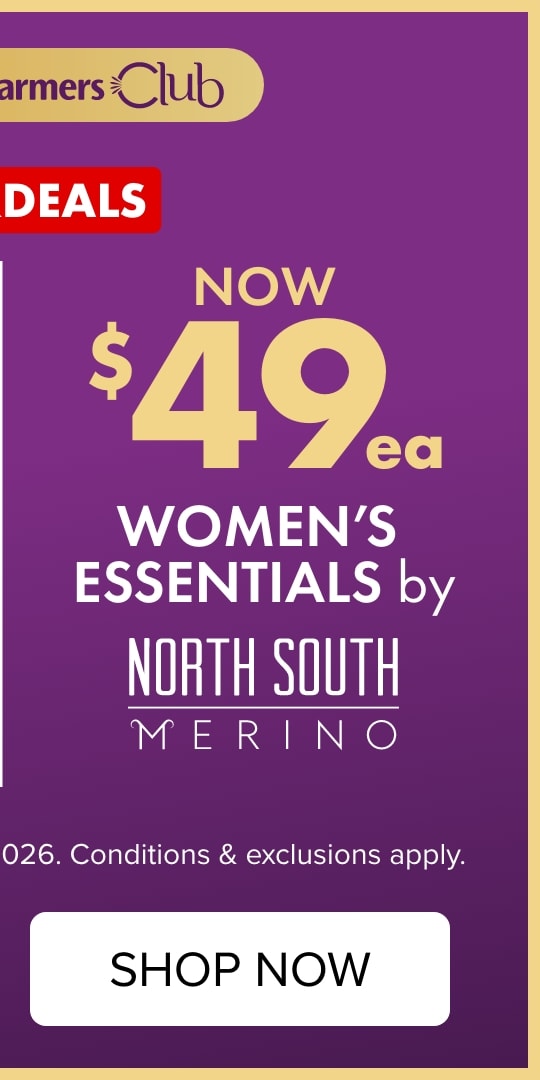 SUPERDEAL Now $49ea Women's Essentials by North South Merino