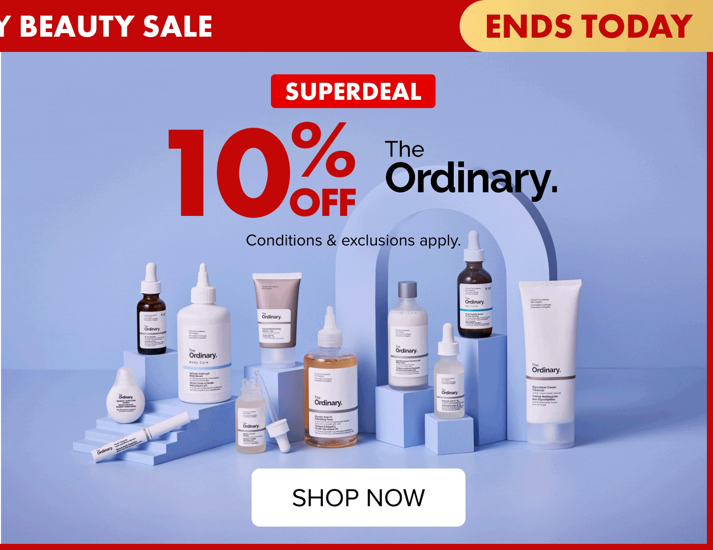 4 DAYS ONLY BEAUTY SALE 15% off The Ordinary