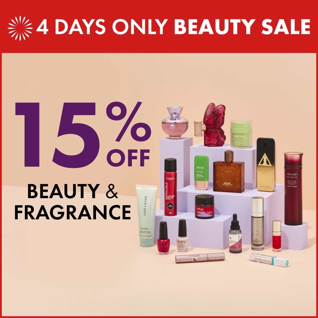 15% off Beauty & Fragrance