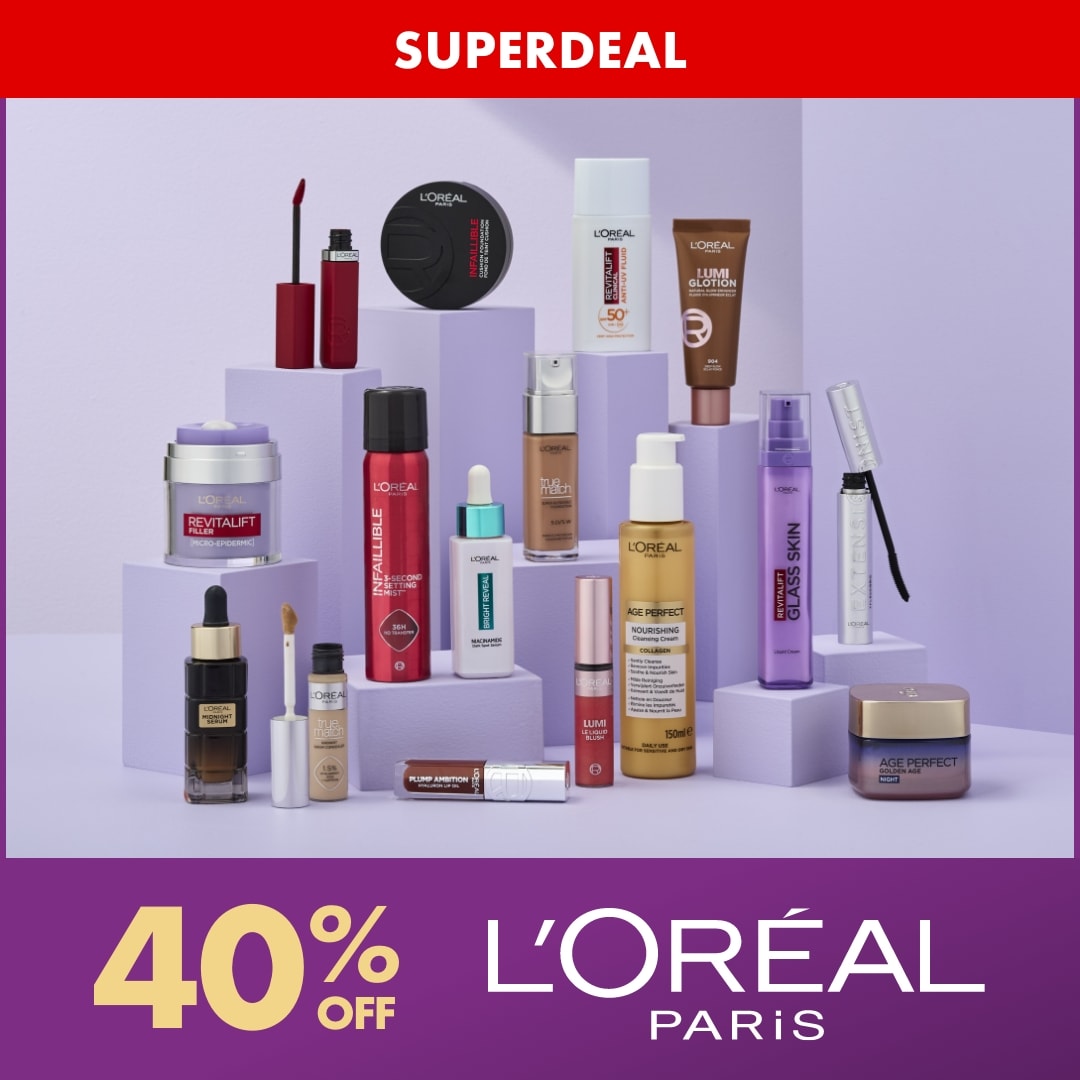 SUPERDEAL  40% OFF L'Oréal Paris 