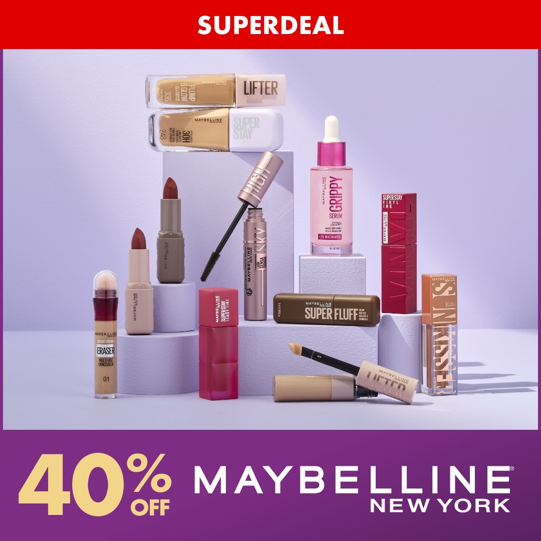 SUPERDEAL 40% OFF Maybelline NY