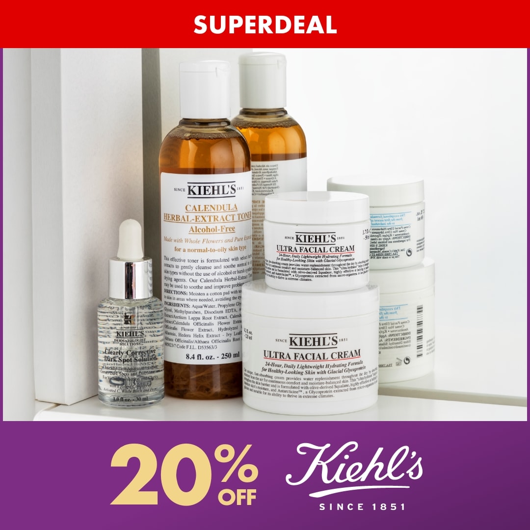 SUPERDEAL 20% OFF Kiehl's