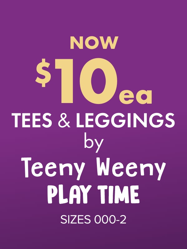 NOW $10ea Tees & Leggings by Teeny Weeny Playtime