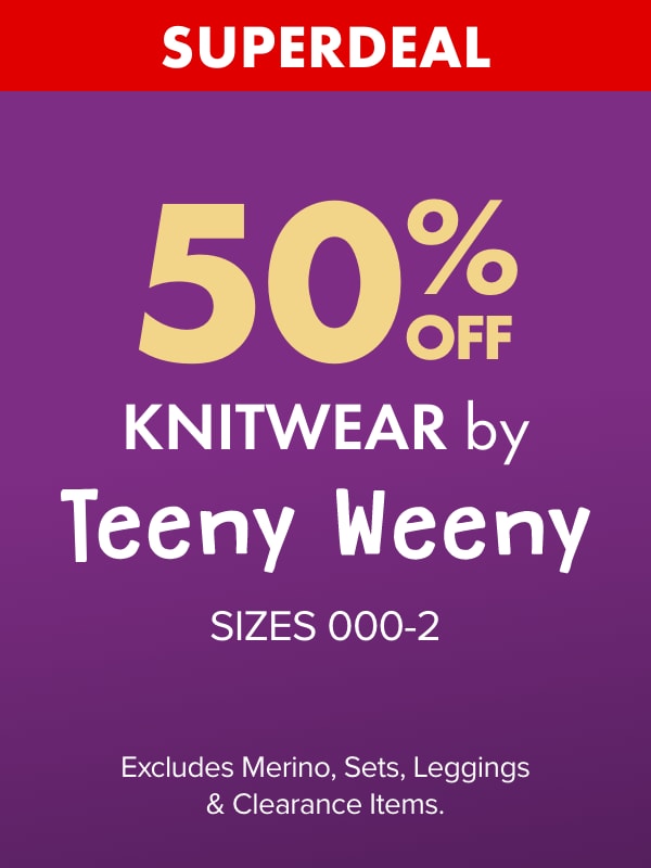 SUPERDEAL 50% OFF Knitwear by Teeny Weeny Sizes 000-2