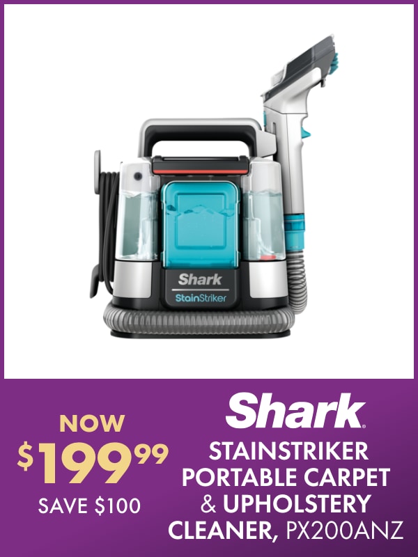 NOW $199.99 SAVE $100 Shark StainStriker Portable Carpet & Upholstery Cleaner, PX200ANZ