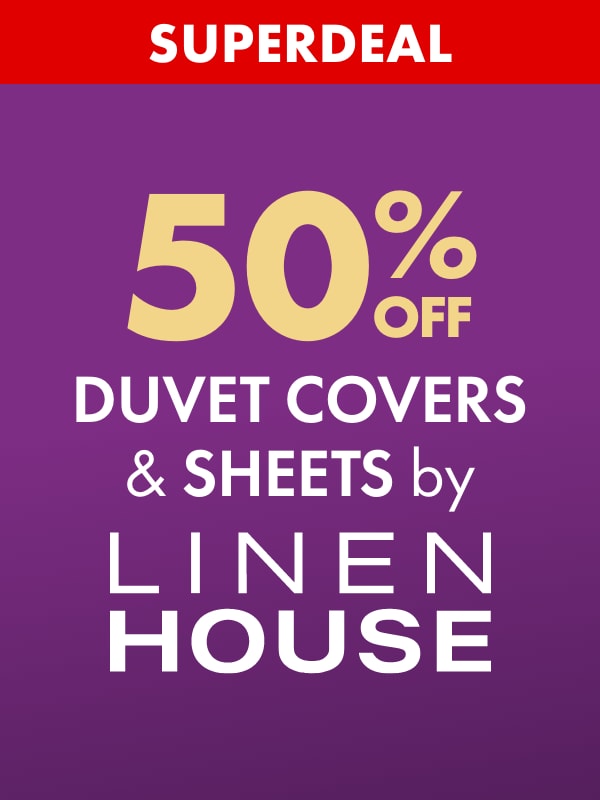 SUPERDEAL 50% OFF Duvet Covers & Sheets by Linen House