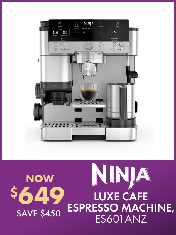 NOW $649.99 SAVE $450 Ninja Luxe Cafe Espresso Machine, ES601ANZ