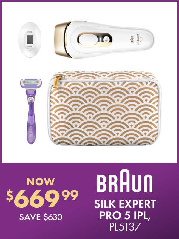 NOW $669.99 SAVE $630 Braun Silk Expert Pro 5 IPL, PL5137