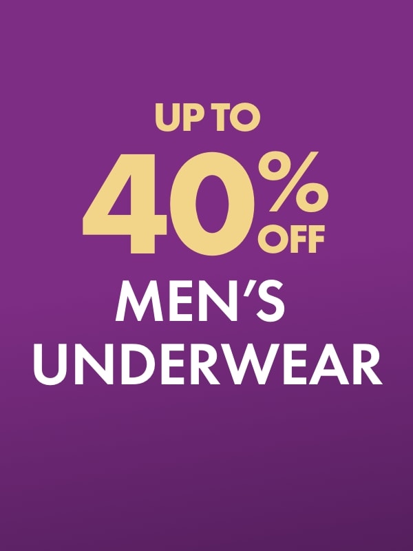 Up to 40% OFF Men’s Underwear